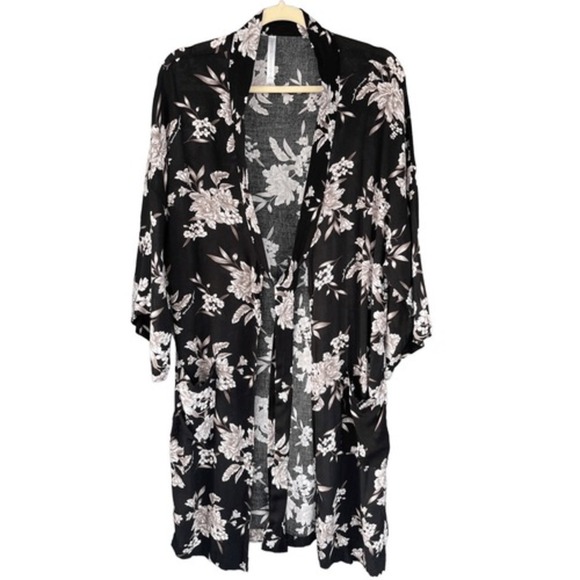 Spiritual Gangster Floral Kimono Duster Open Front OS - Picture 1 of 7